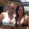 Big breasts, 2 girls in bikini