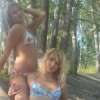 Sexy photos of two teenagers in the woods