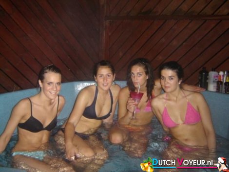 Small pool full of girls